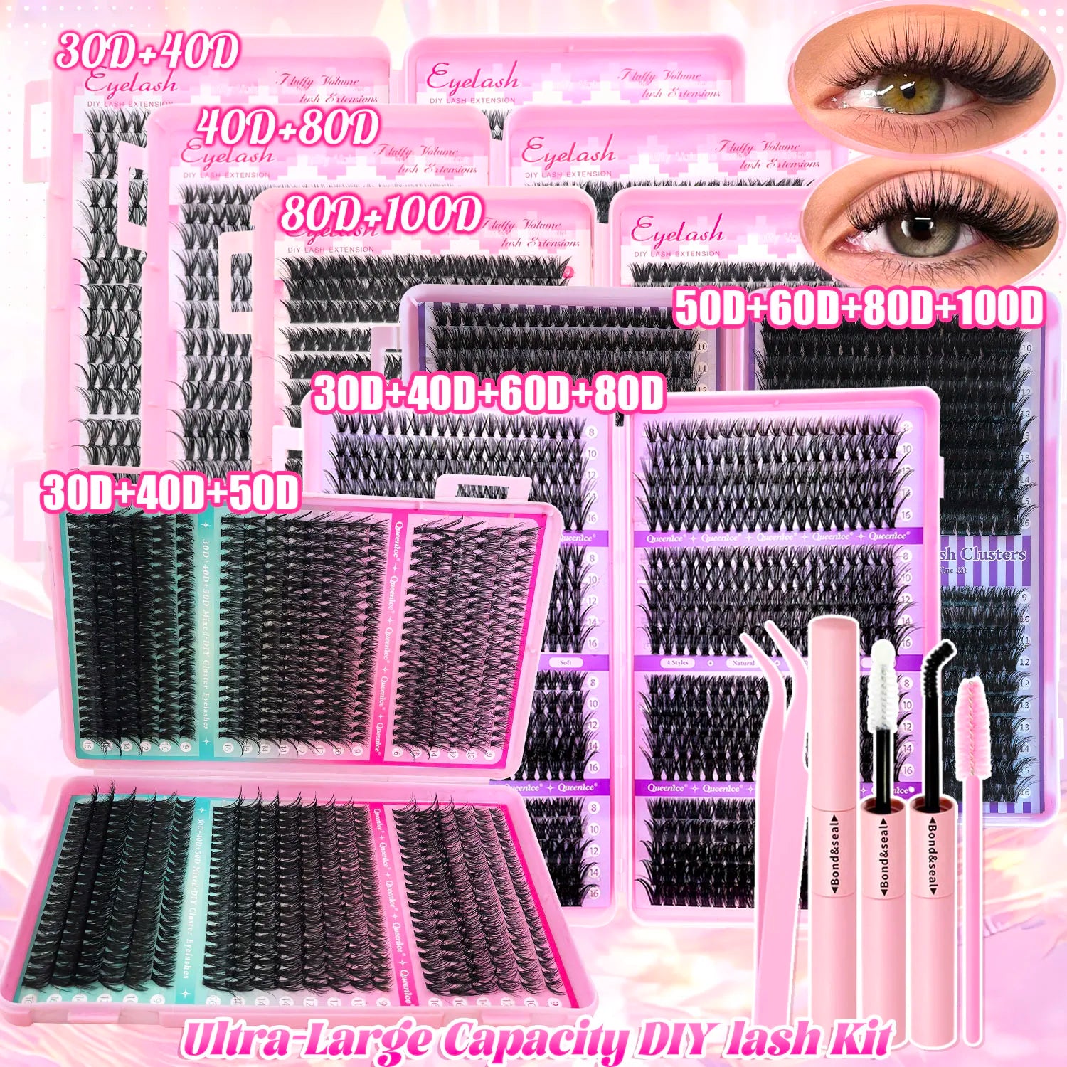Lash Extension Kit Clusters