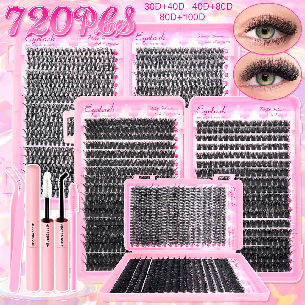 Lash Extension Kit Clusters