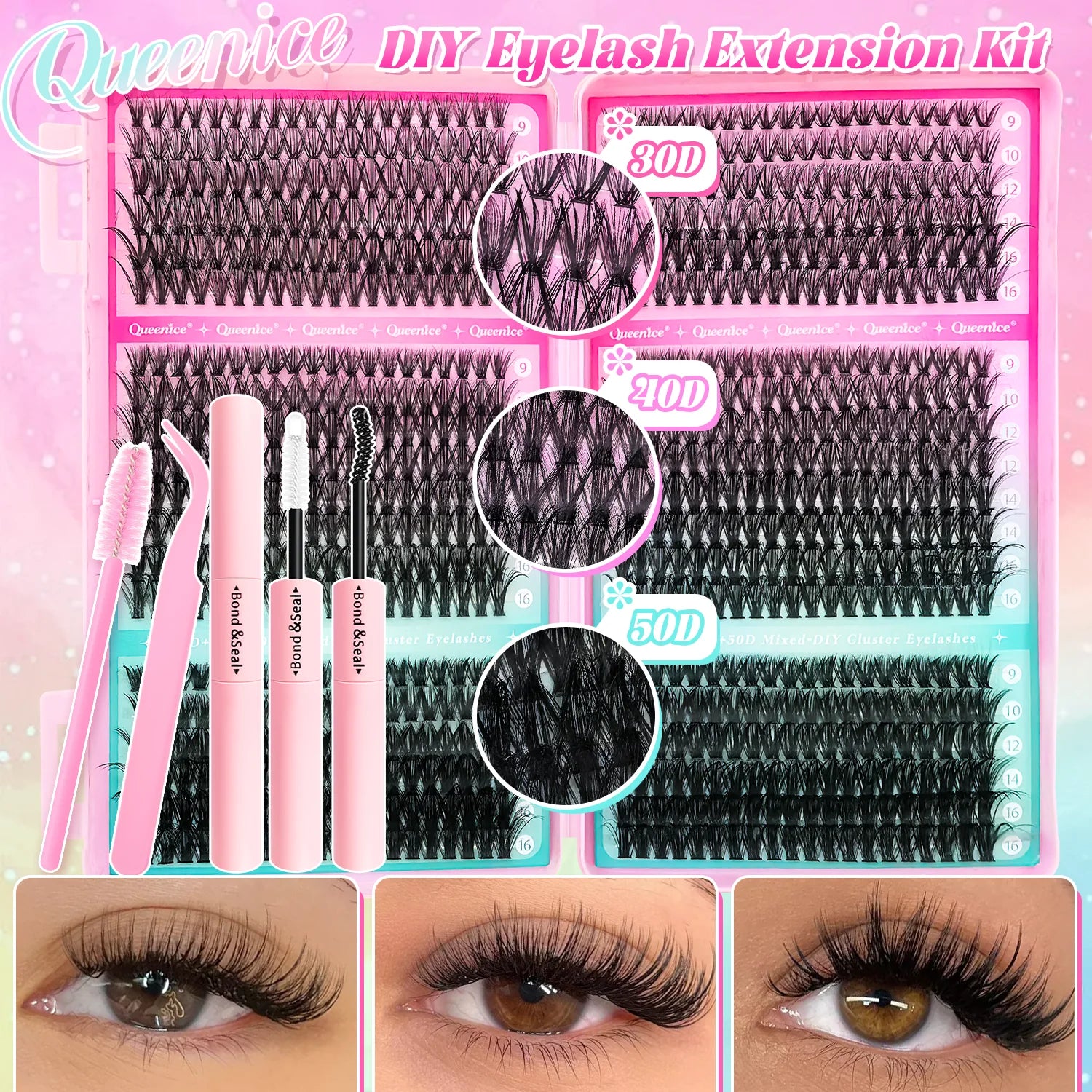 Lash Extension Kit Clusters