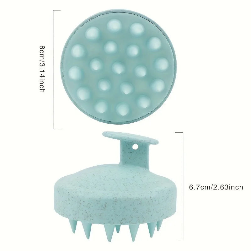 2-in-1 Silicone Scalp Massager & Shampoo Brush