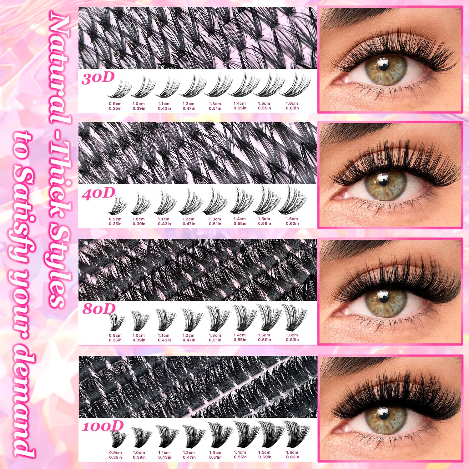 Lash Extension Kit Clusters