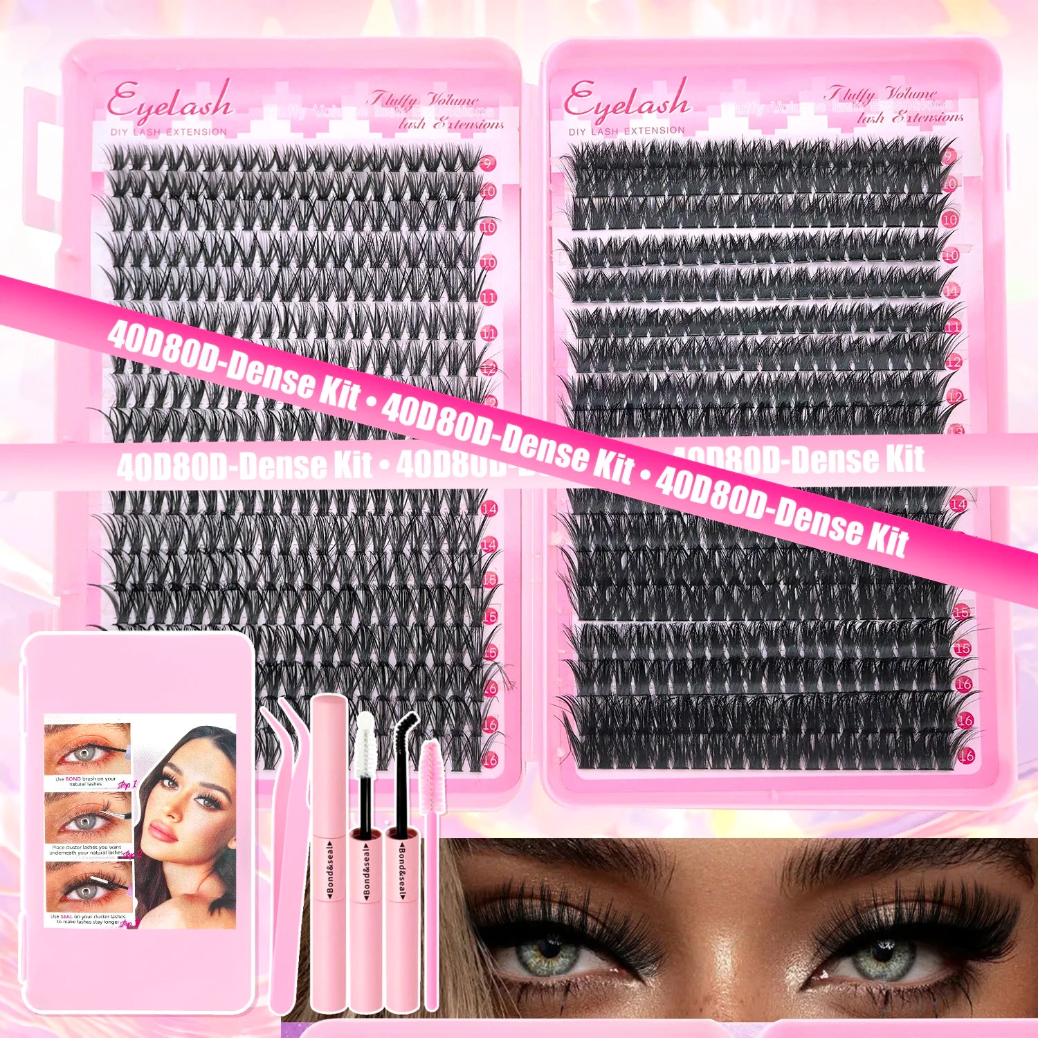 Lash Extension Kit Clusters